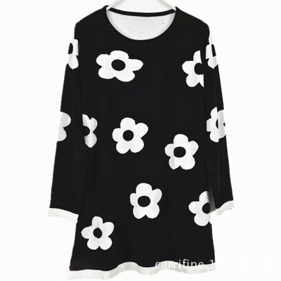 2013秋冬新品宽松撞色大花朵双层面料中长款毛衣裙 - 2013秋冬新品宽松撞色大花朵双层面料中长款毛衣裙厂家 - 2013秋冬新品宽松撞色大花朵双层面料中长款毛衣裙价格 - 苏州工业园区贵都大厦满庭乐饰品店新城分店 - 